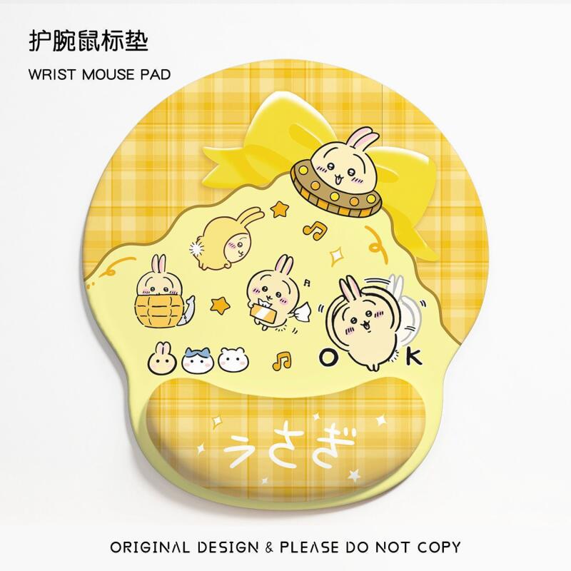 Keyboard Tenkeyless - Anime Chiikawa Mouse Pad bilek desteği