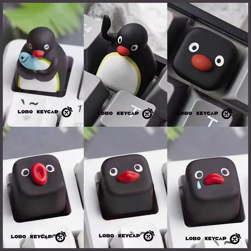 Keyboard Tenkeyless - Sevimli Penguen Görüntüsü Pingu Serisi Kişiselleştirilmiş