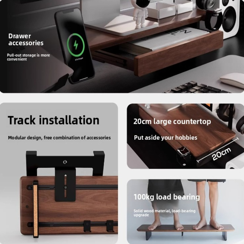 Dual Monitor Stand - Z3 Pro Aksesuar Monitörü Metal Saklama