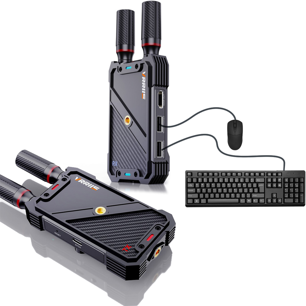 Keyboard Tenkeyless - VRRIIS WL082K 400m Kablosuz HDMI KVM