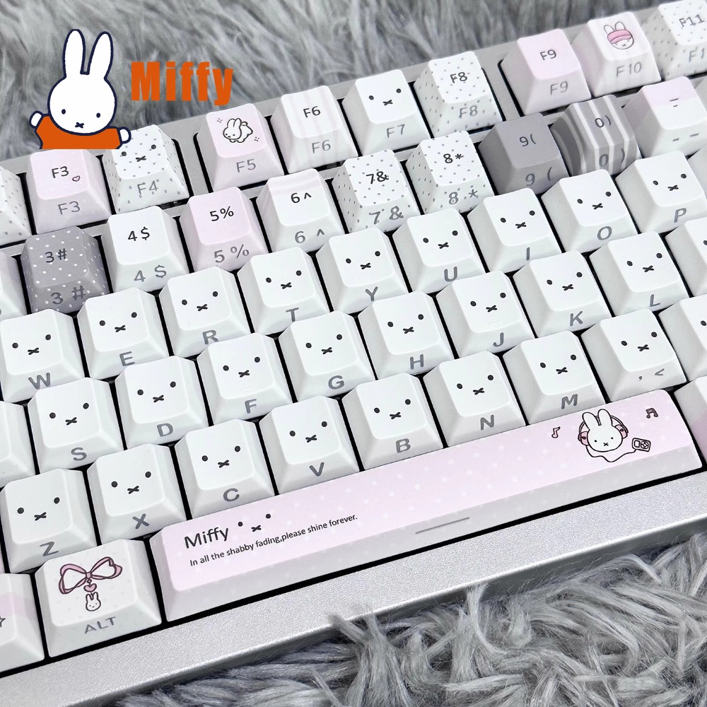 Kawaii Miffy Mekanik Klavye Tu - Keyboard Tenkeyless incelemesi ve fiyatı