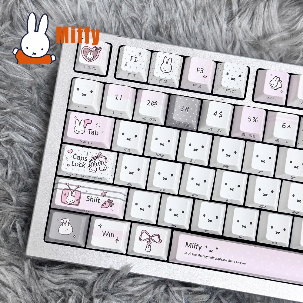 Kawaii Miffy Mekanik Klavye Tu - Keyboard Tenkeyless incelemesi ve fiyatı