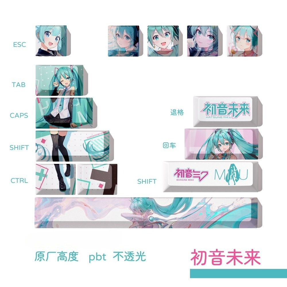 Hatsune Miku Tuş Başlıkları, O - Keyboard Tenkeyless incelemesi ve fiyatı