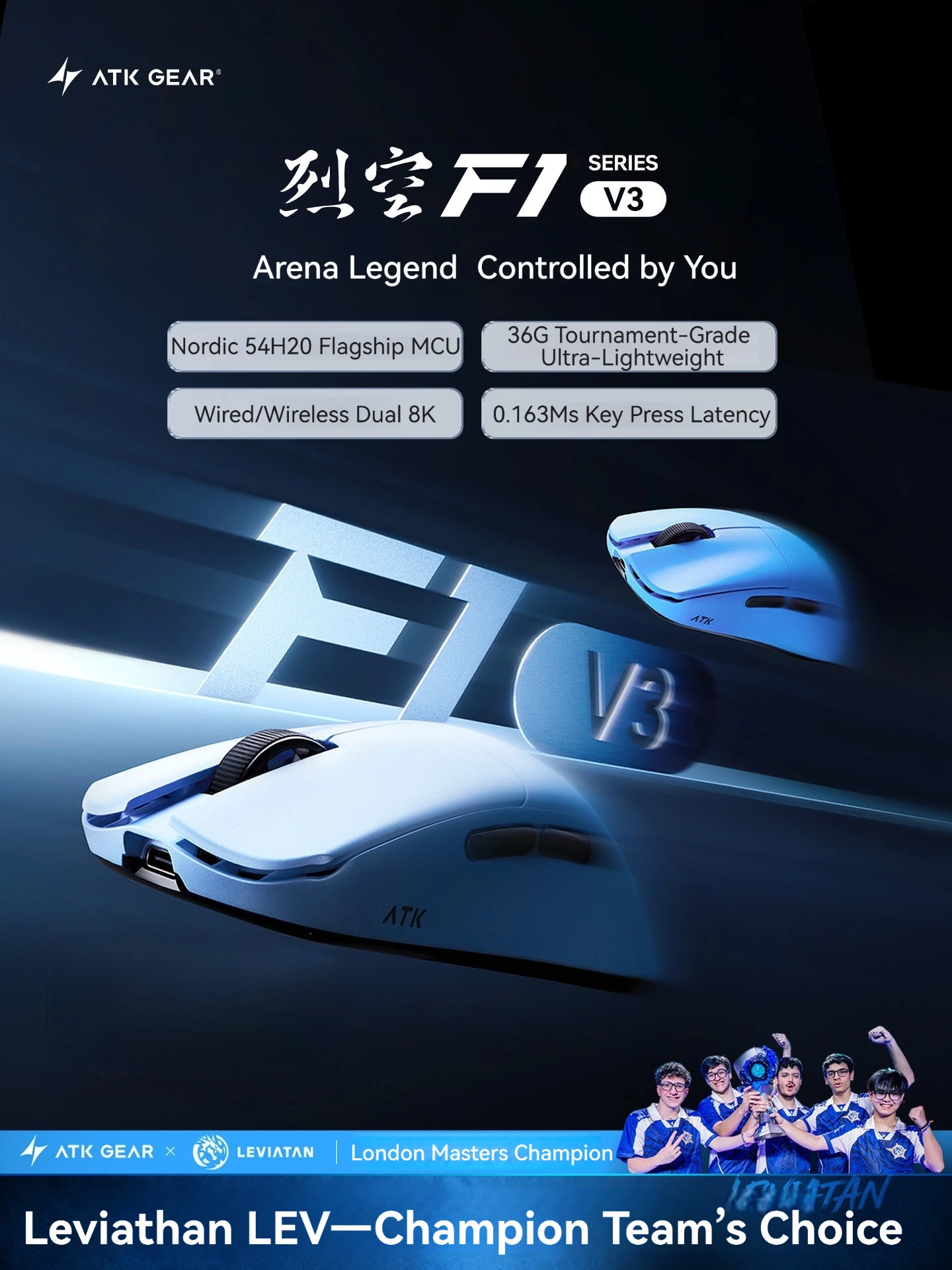 ATK F1 V3 Ultimate 8K Kablosuz - Ultimate Esports Gaming incelemesi ve fiyatı